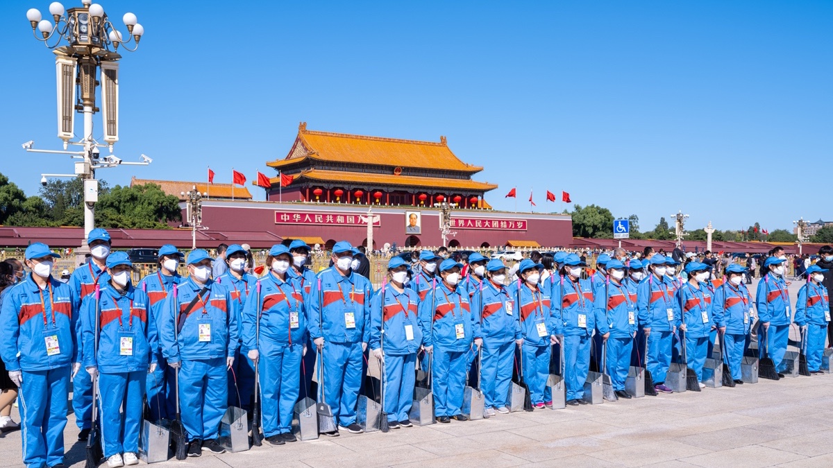盛世73周年華誕，美汐清潔在天安門廣場向祖國獻禮！